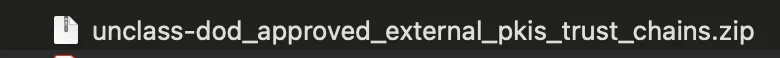 ZIP file in Downloads folder