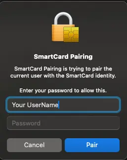 Example Login Prompt